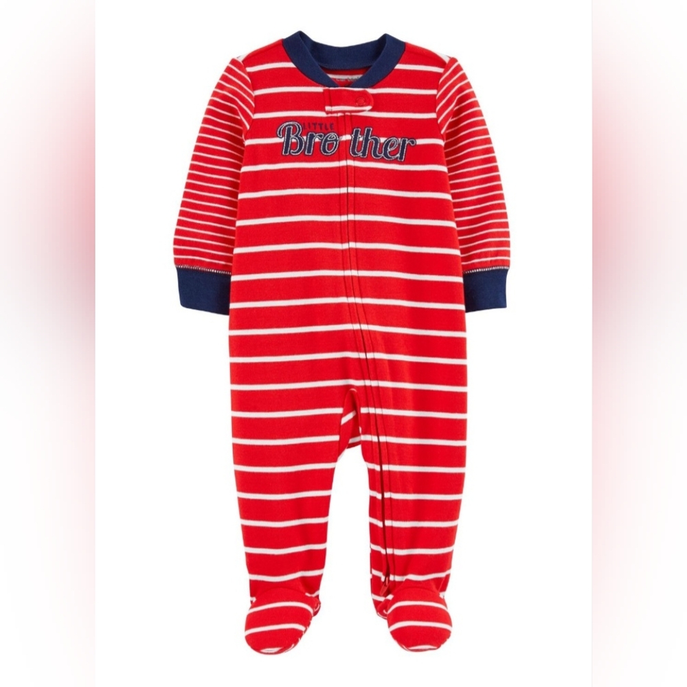 Carter's Baby Brother 2-Way Zip Cotton Sleep & Play Pajamas